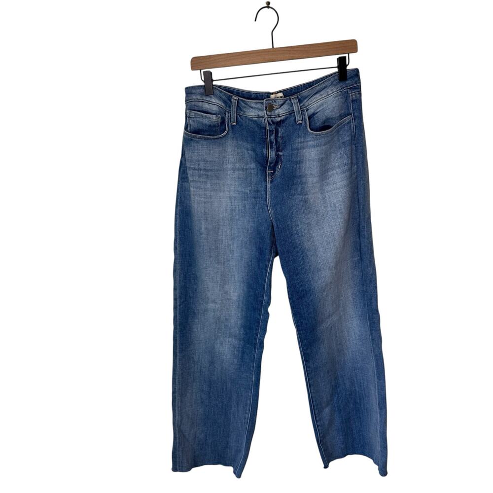 L'AGENCE Wanda Wide Leg High Rise Cropped Jean Size 30